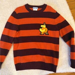 Jacadi Burgundy and Orange Sweater